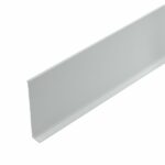 aliuminė grindjuostė spalva šviesiai pilka-min
