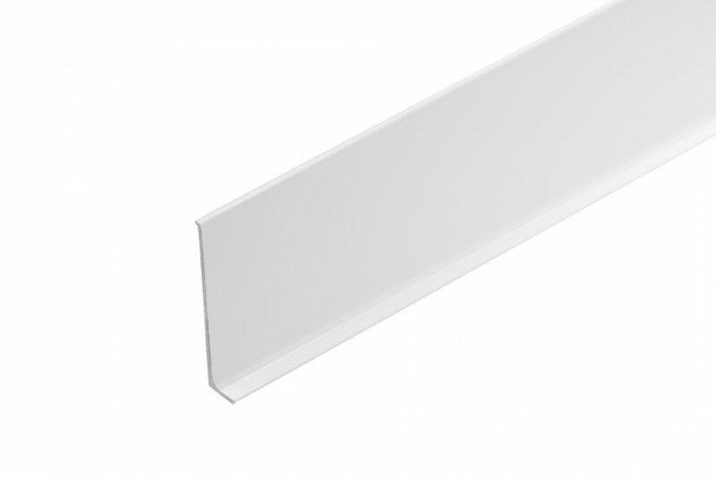 aliumininė grindjuostė spalva balta-min