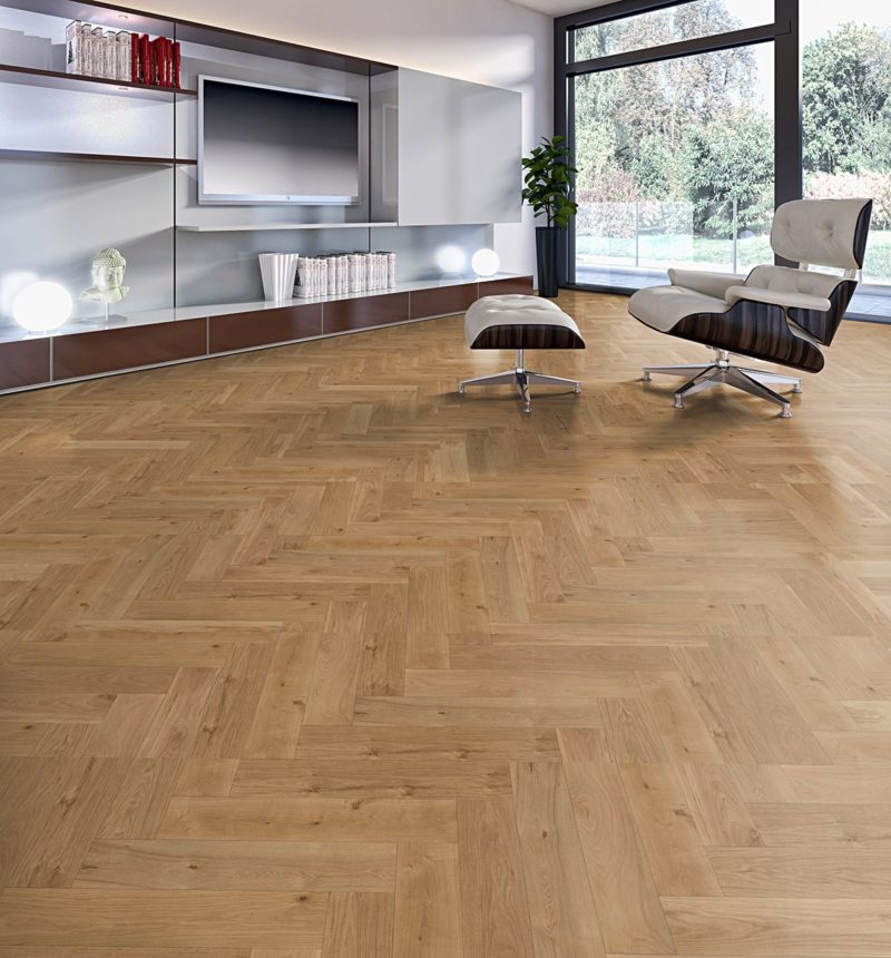 Parketlentė eglutės rašto ąžuolas Rodin